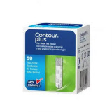 Teste glicemie Contour Plus, 50 bucati, Ascensia Diabetes Care, Bayer