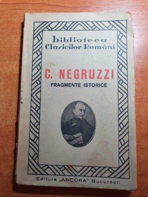 costache negruzzi - fragmente istorice 1945 foto