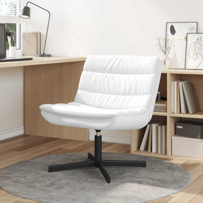Scaun pivotant Alb 63 x 75 x 76 cm Piele artificială
