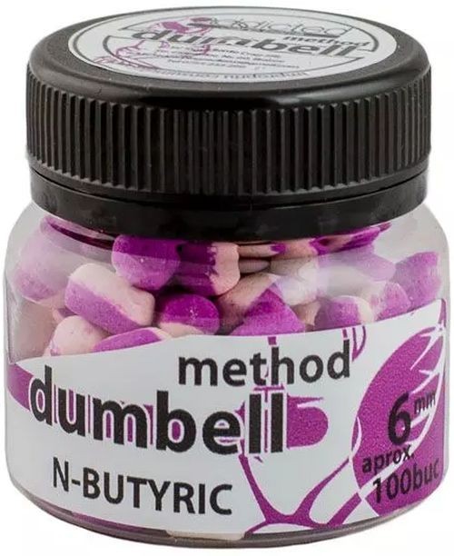 Method Dumbell Carp Baits Addicted, N-butyric, Mov Alb, 6mm