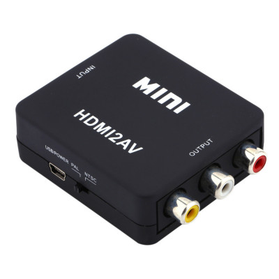 ADAPTOR ( HDMI2AV ) convertor de la HDMI la RCA ( AV ) , video si audio ! foto