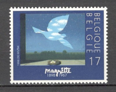 Belgia.1998 100 ani nastere R.Magritte-Pictura MB.490 foto