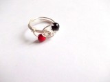 inel cu howlite si onix 36487