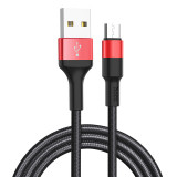 Cablu Date si Incarcare USB la Lightning HOCO Xpress X26, 1 m, Negru Rosu