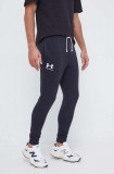 Cumpara ieftin Under Armour pantaloni de trening culoarea negru, cu imprimeu