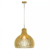 Pendul tavan din lemn e27 max 60w d35 x 45cm, V-TAC