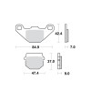 Placute Frana TRW Lucas MCB519 Fata Moto