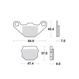 Placute Frana TRW Lucas MCB519 Fata Moto