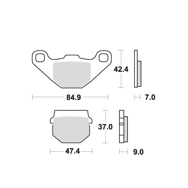 Placute frana TRW Lucas MCB519 Cod Produs: MX_NEW 7872146MA