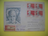 HOPCT PLIC S NR 944 DRAMATURG GERHART HAUPTMANN 1862-1946 -/ 1962 GERMANIA -CIRCULAT
