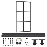 Cumpara ieftin Usa glisanta cu set feronerie, 102x205 cm, sticla ESG/aluminiu