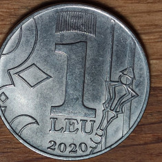 Moldova - moneda de colectie - 1 leu 2020 - aUNC/UNC - superba !