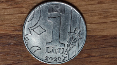 Moldova - moneda de colectie - 1 leu 2020 - aUNC/UNC - superba ! foto