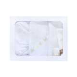 Cumpara ieftin Trusou Botez 6 piese personalizat cu broderie - "Cu drag de la Nasi" - Ingeras - ALB - IVOIRE - TB110