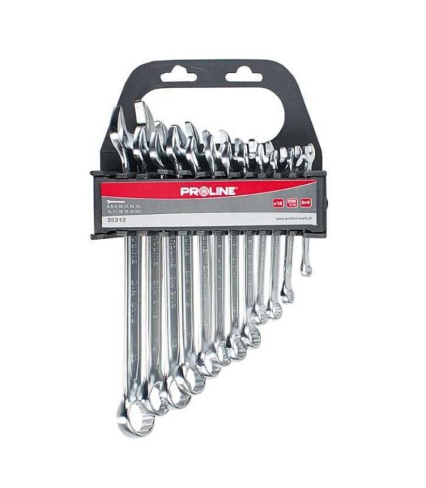 Set chei combinate CR-VA forjate 6-22mm 12 piese PROLINE 35312