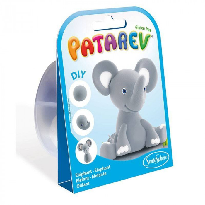 Kit Creativ - Mini Plastilina Patarev Elefant