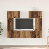 Set comodă TV 6 pcs Lemn vechi 80 x 30 x 30 cm Lemn compozit