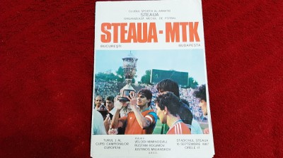 program Steaua - M T K Budapesta foto