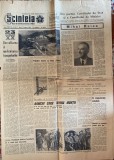 SCANTEIA 18 AUGUST 1964(DECESUL ACADEMICIANULUI MIHAI RALEA)4 PAGINI ,POZE