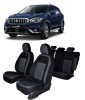 Set huse scaune dedicate SX4 SCROSS 2020-2021 Premium (Bancheta fractionata si husa cotiera)