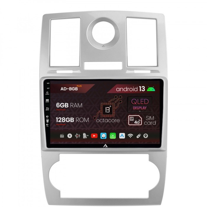 Navigatie Chrysler 300C (2004-2011), Android 13, B-Octacore 6GB RAM + 128GB ROM, 9 Inch - AD-BGB9006+AD-BGRKIT421