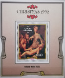 BC110, Cook Islands 1992, colita picturi, Craciun