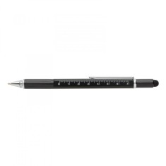 Pix multifunctional, Ronic, rigla 7 cm, 2 capete surubelnita, touchscreen, functie poloboc, negru