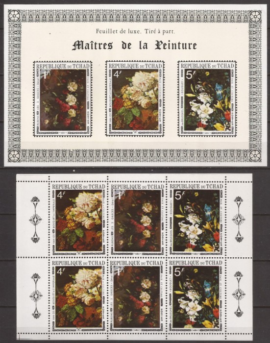 CIAD PICTURA / FLORA ( colita ndt. + bloc dt. ) MNH