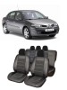 Set huse scaune piele Alcantara Renault MEGANE II 2004-2009 Premium (Bancheta fractionata)