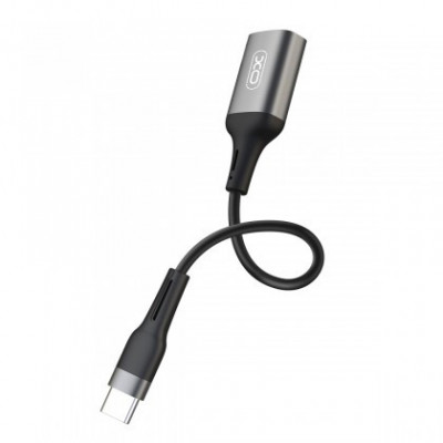 Cablu date OTG, USB la USB Type-C, XO-NB201, Negru Blister foto