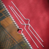 Legaturi Metalice Albe Calendare, 80mm, Set 100 Bucati, Artter