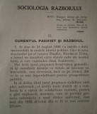 Sociologia Războiului (Dimitrie Gusti, 1915)