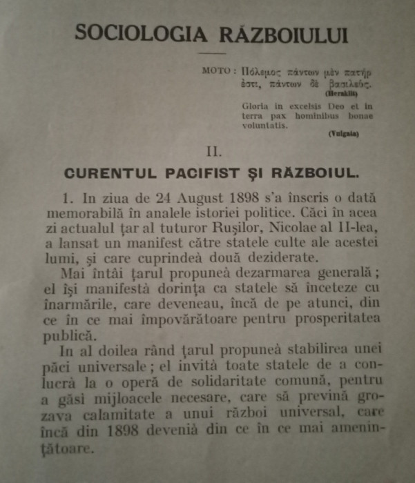 Sociologia Războiului (Dimitrie Gusti, 1915)
