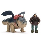 Set 2 figurine How to train your dragon - Gronckle si Fishlegs