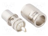 Conector UHF PL-259 mufă tată drept lipire pe cablu LCP AMPHENOL RF