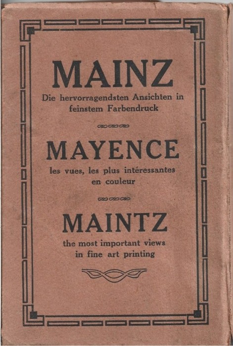1320SPN Mainz Die hervorragendsten Ansichten in feinstein Farbendruck/Mayence les vues, les plus int&eacute;ressantes en couleur
