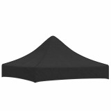 Acoperis pentru cort de petrecere, negru, 2 x 2 m, 270 g/m&sup2;