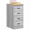 VidaXL Dulap depozitare garaj gri Sonoma 40x51x85 cm lemn masiv de pin