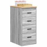 VidaXL Dulap depozitare garaj gri Sonoma 40x51x85 cm lemn masiv de pin