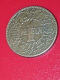 1 peseta 1944, Spania, stare FB [poze]. Discount conform descriere [10 - 20 %. Vezi descrierea.].