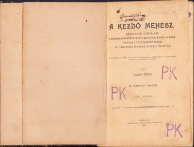 HST C4138N A kezdo mehesz irta Nagy Geza 1913 Temesvar foto