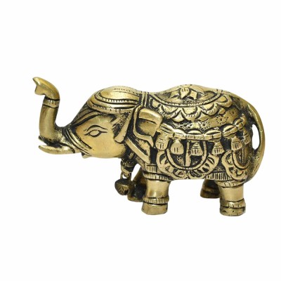 Elefant din bronz cu trompa in sus &amp;amp;#8211; 7cm foto
