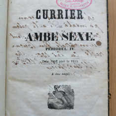 Currier de ambe sexe ; Periodul 4 , Heliade Radulescu , Sburatorul , 1862