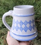 HALBA VINTAGE DIN CERAMICA, DECORATA MANUAL