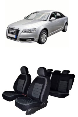 Set Huse scaune dedicate Audi A6 C6 (2005-2011) + 2 huse cotiere foto