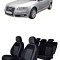 Set Huse scaune dedicate Audi A6 C6 (2005-2011) + 2 huse cotiere