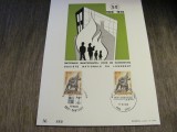 50 Ani Societatea Națională de Locuințe, 2 Timbre Obliterate 3F50 cu Ștampile Speciale Gent &amp; Ch&acirc;telet 1970