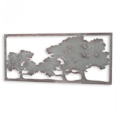 Peisaj cu copaci-decoratiune metalica de perete XZ-29 foto