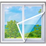 Plasa anti-insecte, pentru geam, fixare scai, dimensiune ajustabila, 130x150cm, alb Household NewTrend