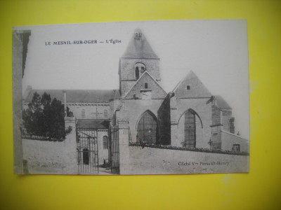 HOPCT 37190 BISERICA LE MESNIL IN ANUL 1918 - -FRANTA ALTADATA-NECIRCULATA foto